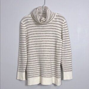 Banana Republic stripe AIRE YARN TURTLENECK SWEATER XL